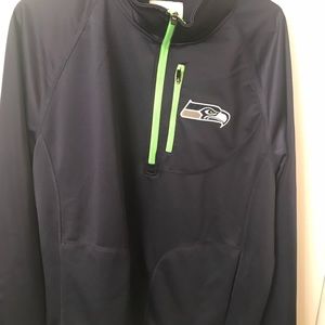 Seattle seahawks Men’s XL navy half zip